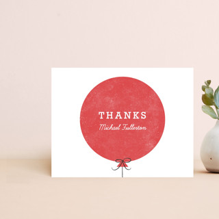 Birthday Balloon Thank You Card Customizable Stationery