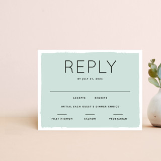 Knotted RSVP Card Customizable Stationery
