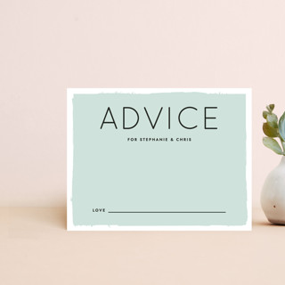 Knotted Wedding Advice Card Customizable Stationery