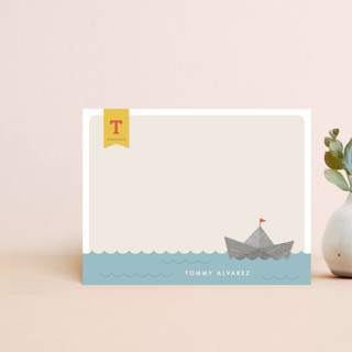 Smooth Sailing Notecard Customizable Stationery