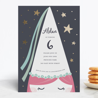 Principessa Foil-Pressed Children's Birthday Party Invitations