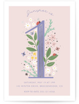 Foil-Pressed Children's Birthday Party Invitations