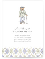 Beary First Par-Tee Foil-Pressed Children's Birthday Party Invitations