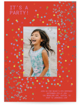 Extra Special Foil-Pressed Children's Birthday Party Invitations