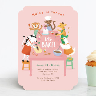 Let's bake! Children's Birthday Party Invitations