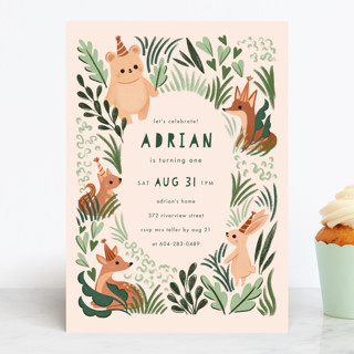 Into The Wild Children's Birthday Party Invitations