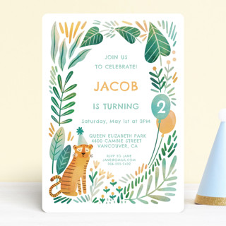 Tiger birthday Children's Birthday Party Invitations