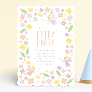 fairy garden Children's Birthday Party Invitations