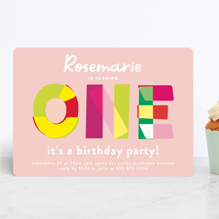 One Children's Birthday Party Invitations