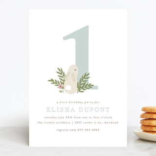 petit lapin Children's Birthday Party Invitations