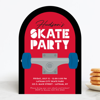 Skateboard Children's Birthday Party Invitations