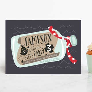 Message In A Bottle Children's Birthday Party Invitations
