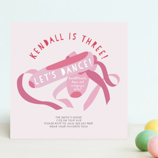 Let's Dance! Children's Birthday Party Invitations