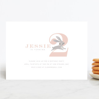 Little Bunny Birthday Children's Birthday Party Invitations