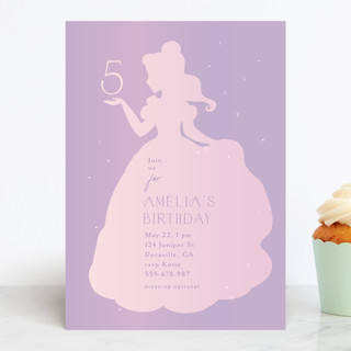 Disney's Sparkling Princess Belle Children's Birthday Party Invitations