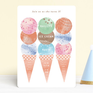 Scoop Children's Birthday Party Invitations