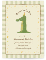 Crocin' into One Children's Birthday Party Invitations