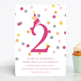 Confetti Fun Children's Birthday Party Invitations