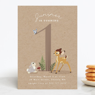 Disney's Bambi Our Deerest Children's Birthday Party Invitations