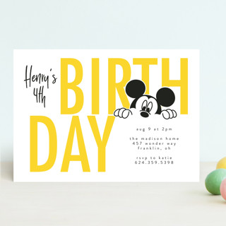 Disney's Mickey Mouse Birthday Fun Children's Birthday Party Invitations