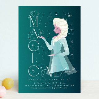 Disney's Elsa It's A Magical Time Children's Birthday Party Invitations
