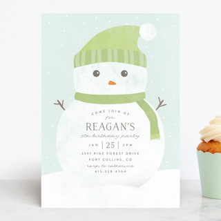 Frosty Children's Birthday Party Invitations