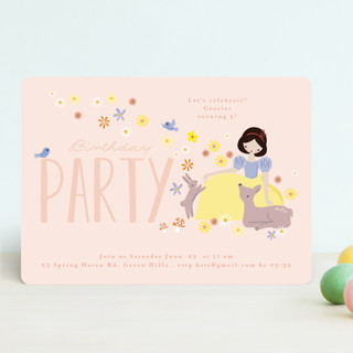 Disney's Snow White & Forest Friends Children's Birthday Party Invitations