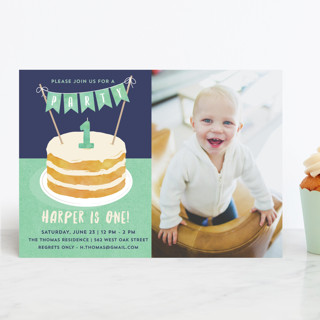 Buttercream & Bunting Children's Birthday Party Invitations