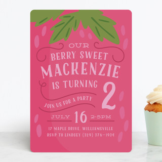 Berry Sweet Children's Birthday Party Invitations