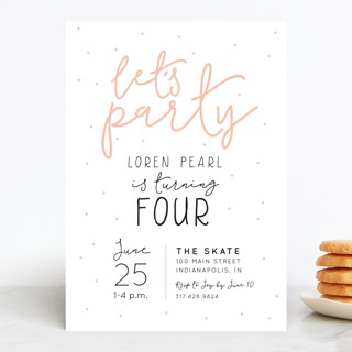 Let's Party Children's Birthday Party Invitations