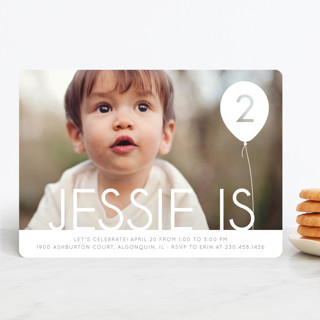 balloon party Children's Birthday Party Invitations