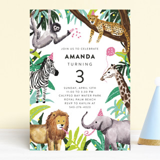 Jungle Party Children's Birthday Party Invitations