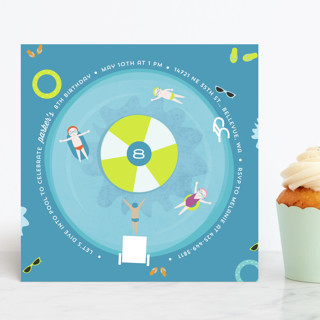 Splash Pool Party Children's Birthday Party Invitations