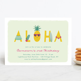 Aloha Children's Birthday Party Invitations