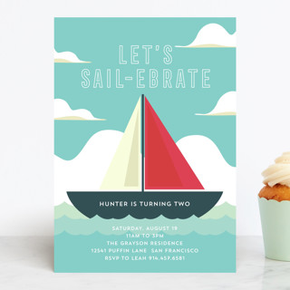 Sail-ebrate Children's Birthday Party Invitations