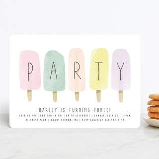 sweet fun in the sun Children's Birthday Party Invitations