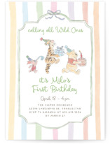 Disney's Winnie and Friends Preppy Wild One Children's Birthday Party Invitations