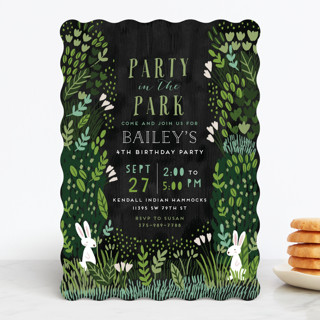 Party In The Park Children's Birthday Party Invitations