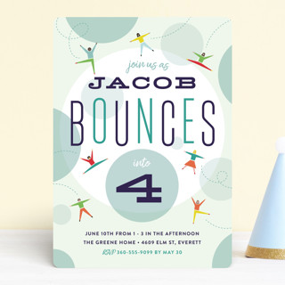 Bounce into a birthday Children's Birthday Party Invitations