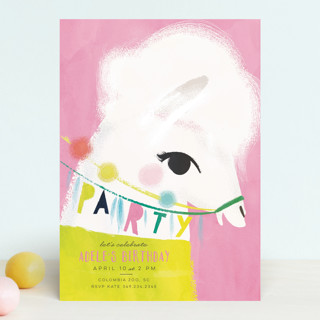Llama Birthday Children's Birthday Party Invitations