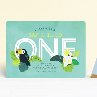 Jungle Birds Children's Birthday Party Invitations