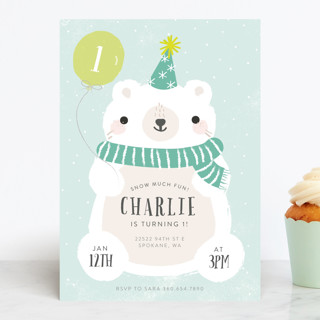 Polar Party Children's Birthday Party Invitations
