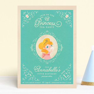 Princess Tea Children's Birthday Party Invitations