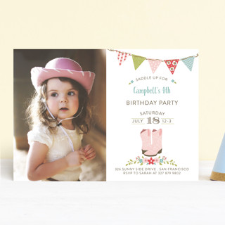Saddle Up! Children's Birthday Party Invitations