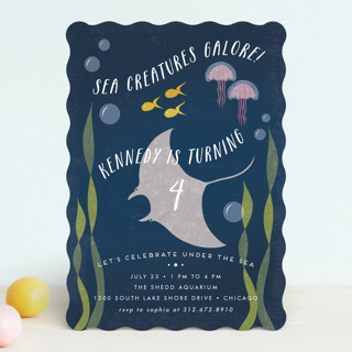 Sea Life Children's Birthday Party Invitations