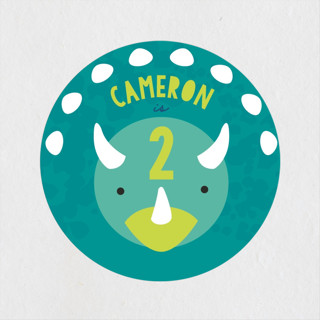 Tri Birthday Children's Birthday Party Stickers