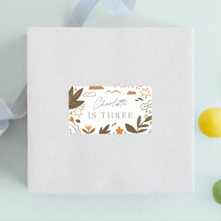 pencil sketch Children's Birthday Party Stickers