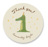 Crocin' into One Children's Birthday Party Stickers