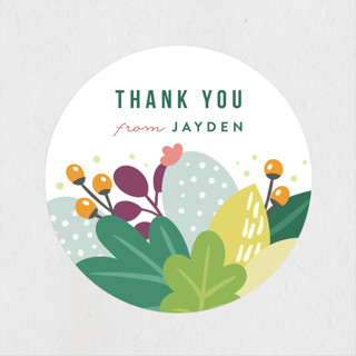 Colorful Cactus Party Children's Birthday Party Stickers