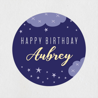 PJ Party Children's Birthday Party Stickers